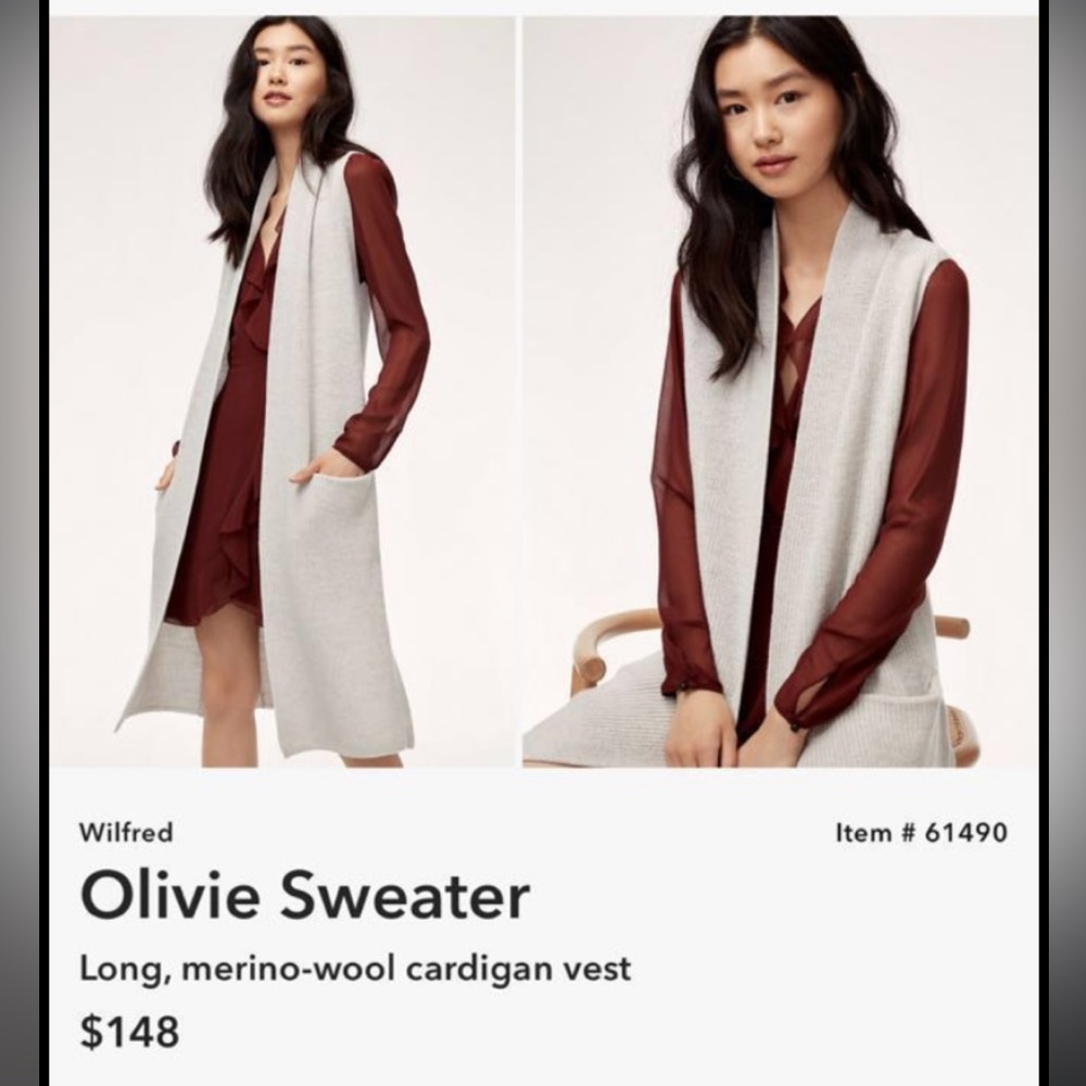 Wilfred Olive Sweater cardigan